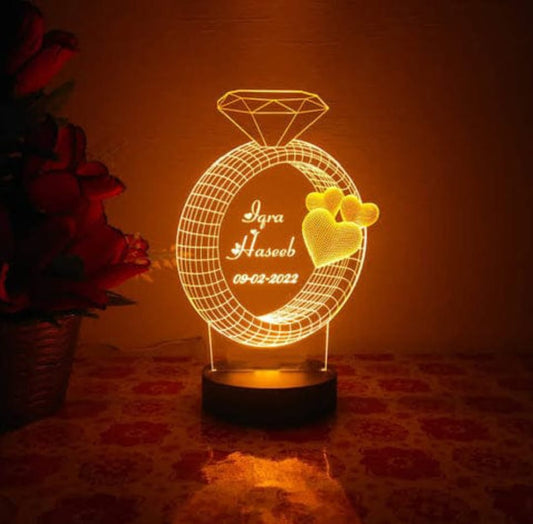 3D Ring Customized Illusion Lamp