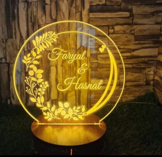 Stylish 3D Customized illusion Lamp