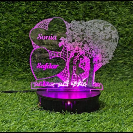 Tree Heart 3D Customized illusion Lamp