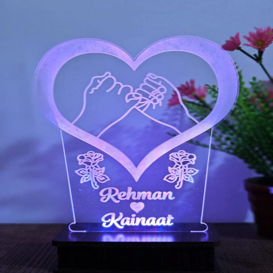 Pinky Promise 3D Customized illusion Lamp